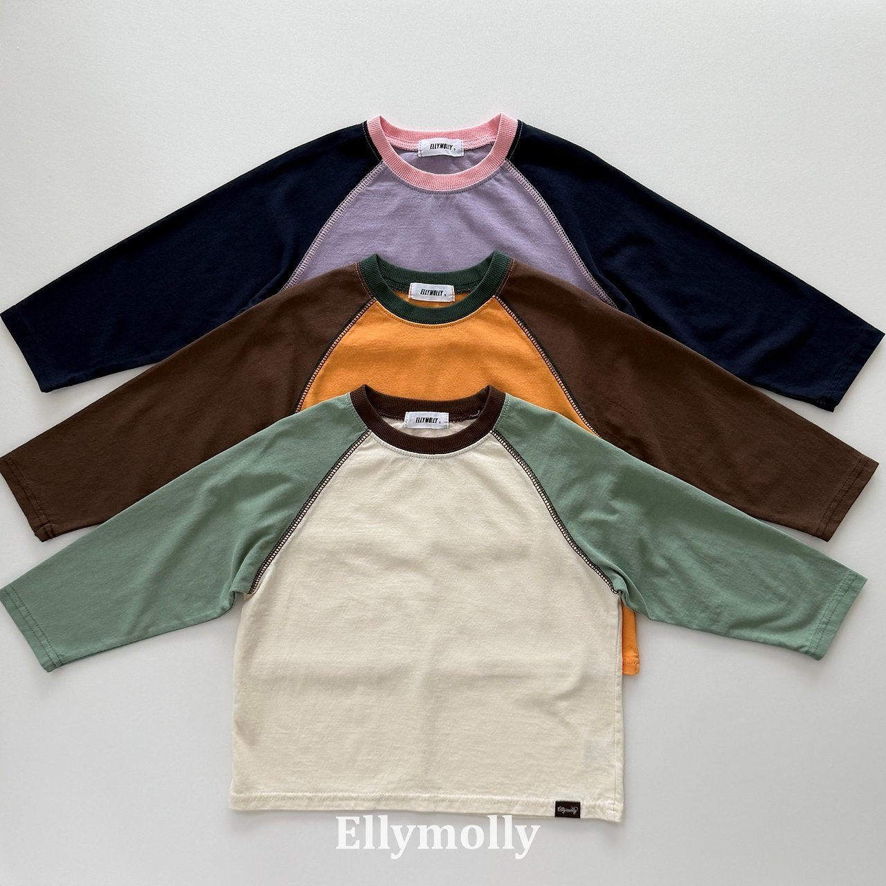 Elly Molly Color Block Raglan Tee