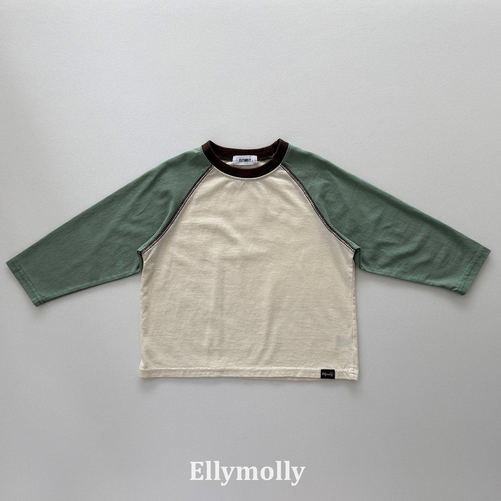Elly Molly Color Block Raglan Tee