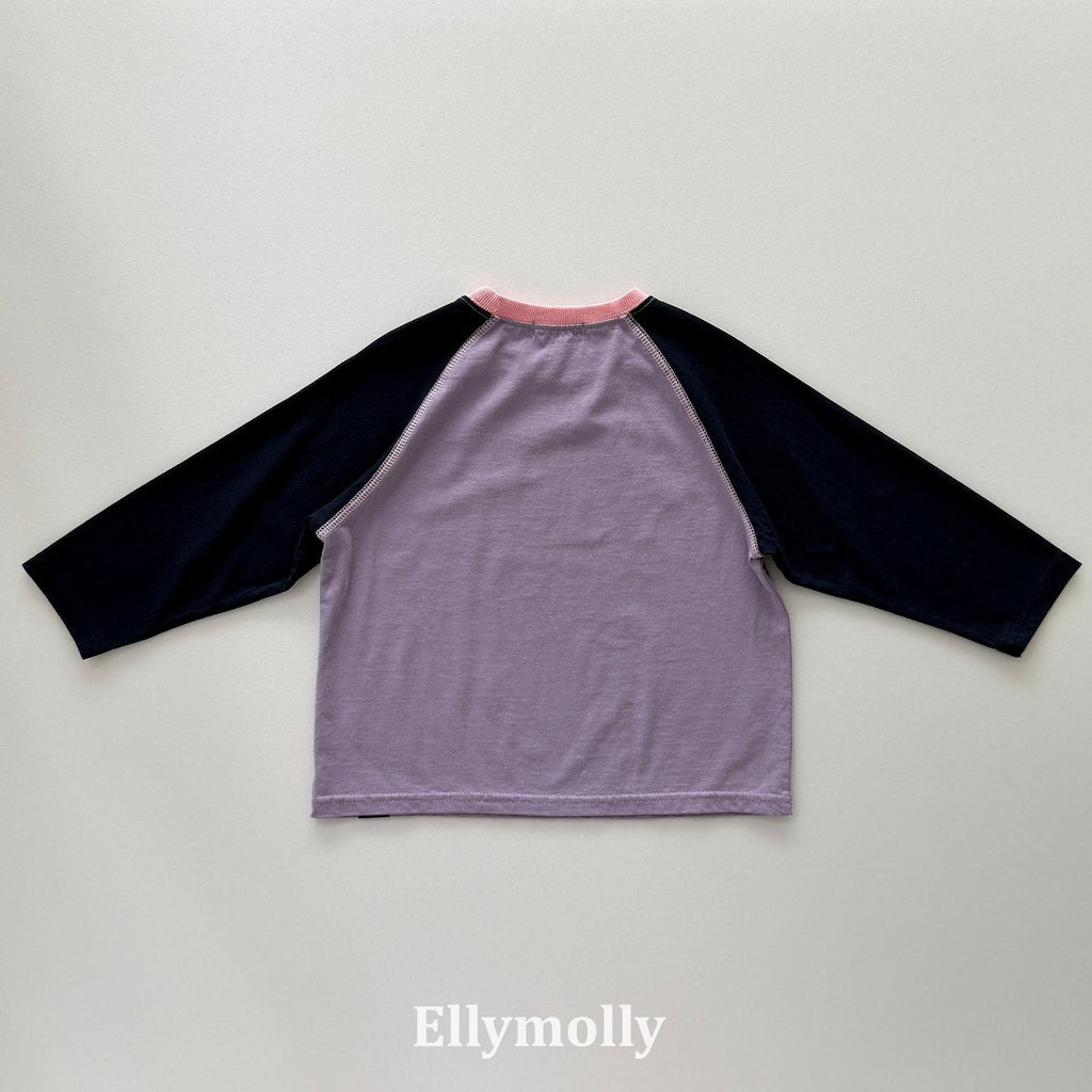 Elly Molly Color Block Raglan Tee