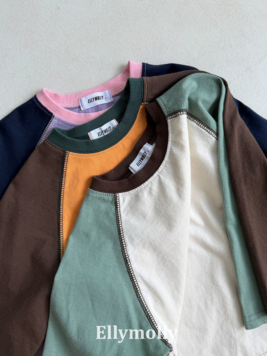 Elly Molly Color Block Raglan Tee