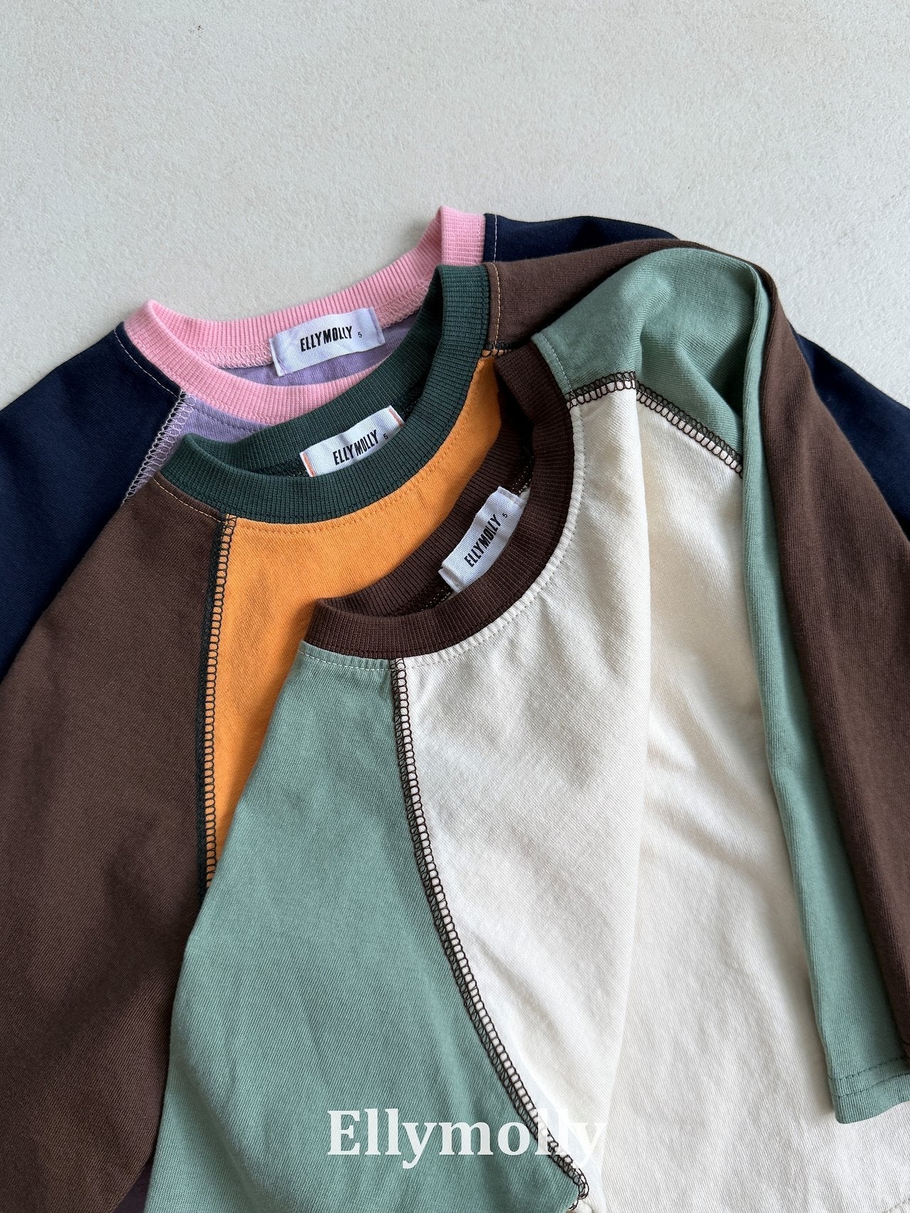 Elly Molly Color Block Raglan Tee