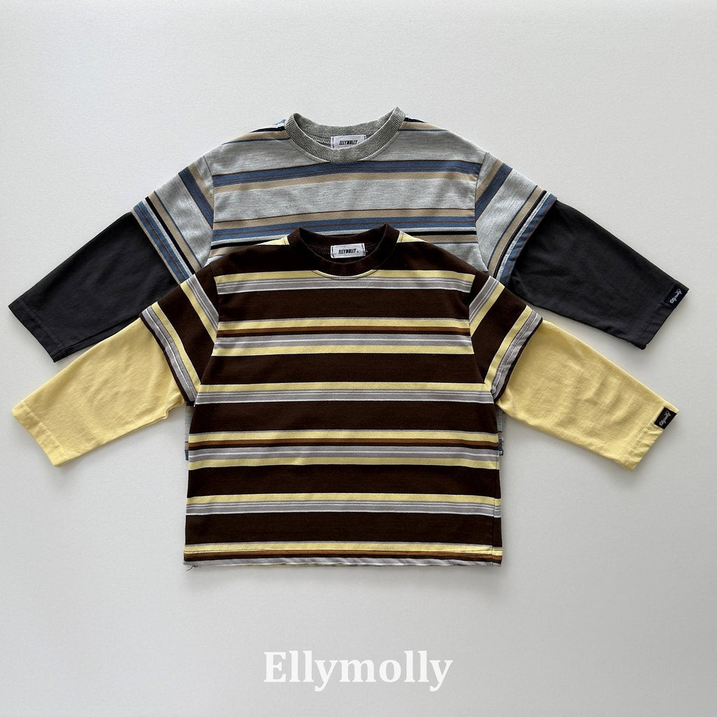 Elly Molly Campus Color Block Tee