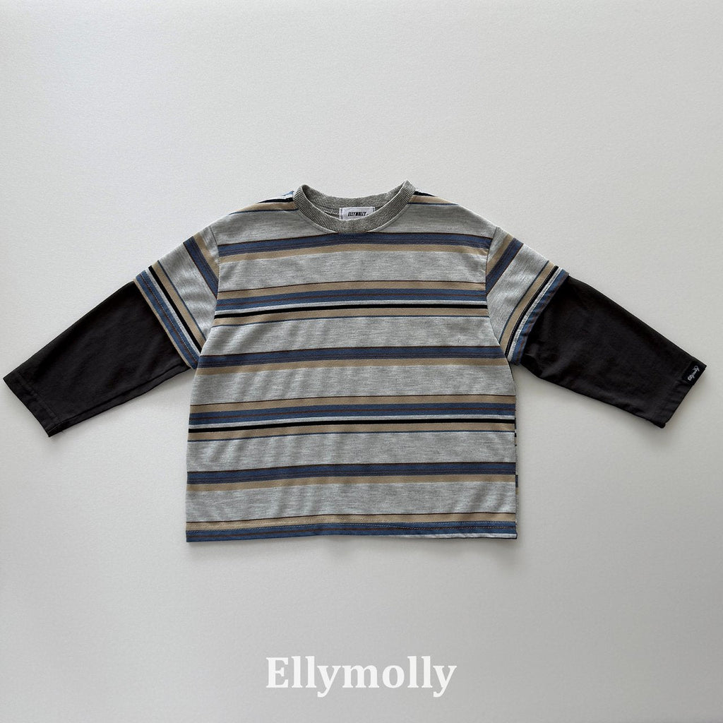 Elly Molly Campus Color Block Tee