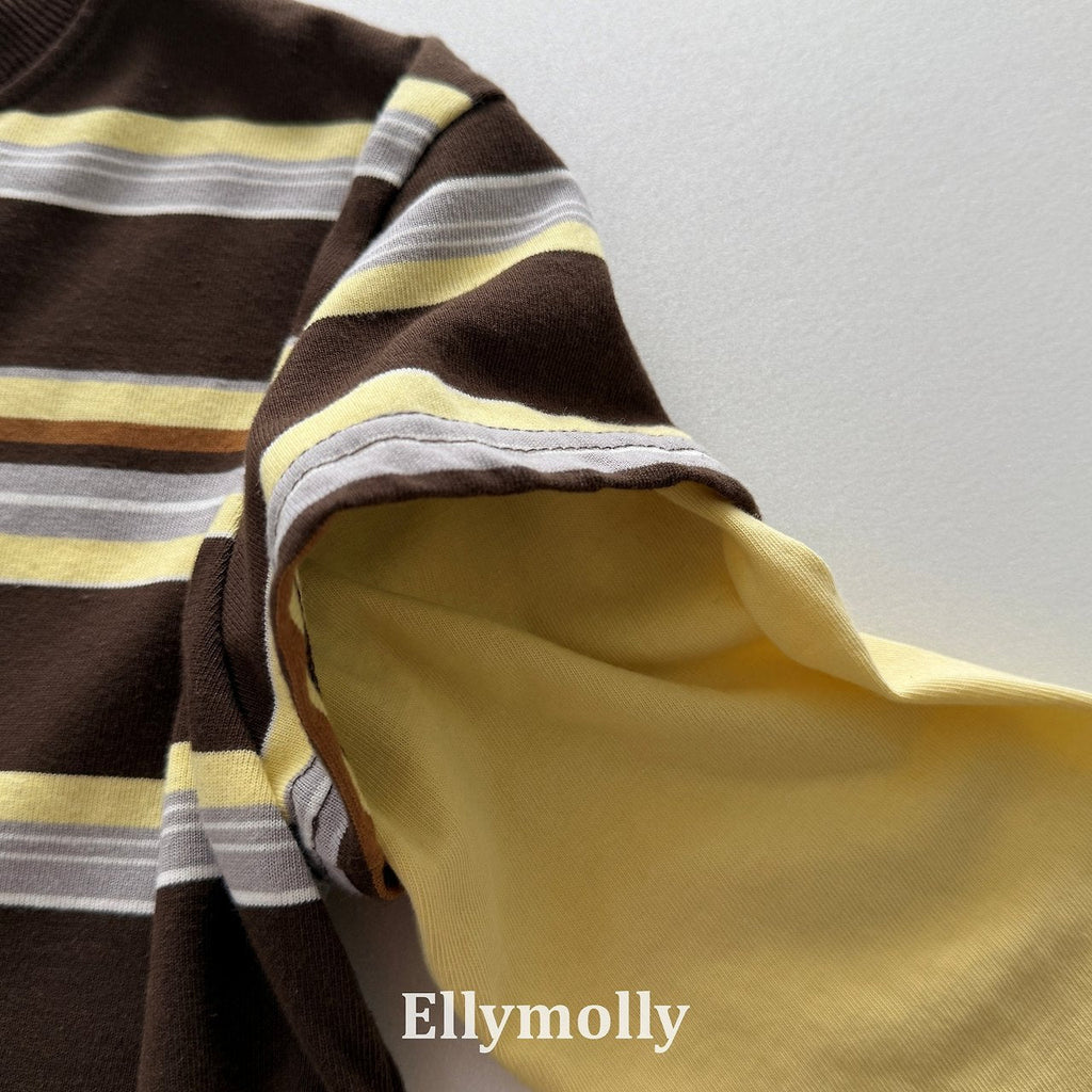 Elly Molly Campus Color Block Tee