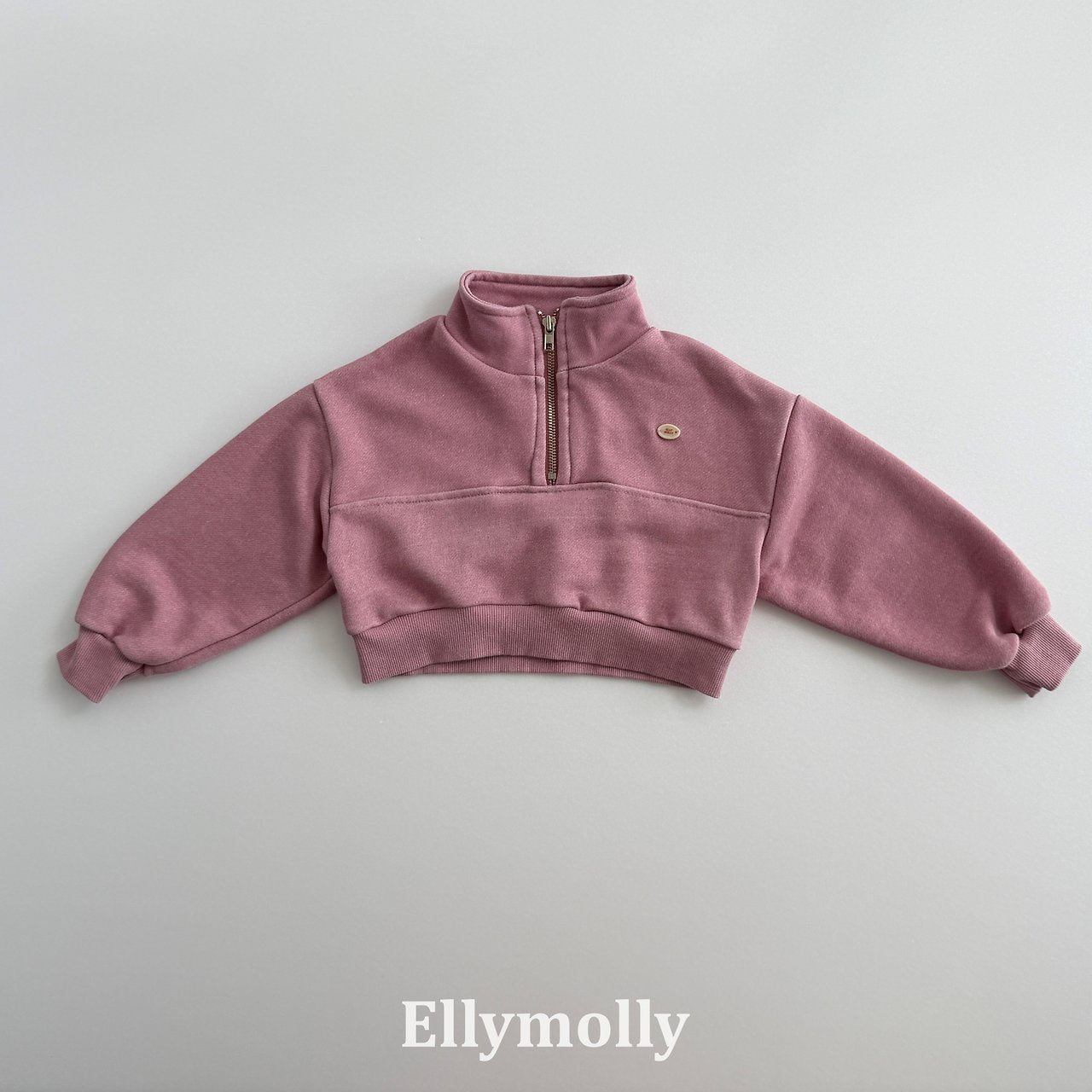 Elly Molly Arch Pigment Half Zip-up