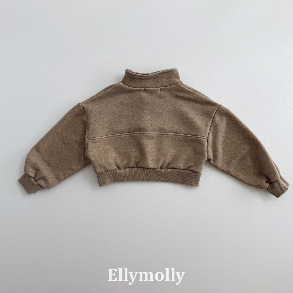 Elly Molly Arch Pigment Half Zip-up