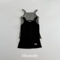 Elly Molly Dudu Ribbed Layered Top