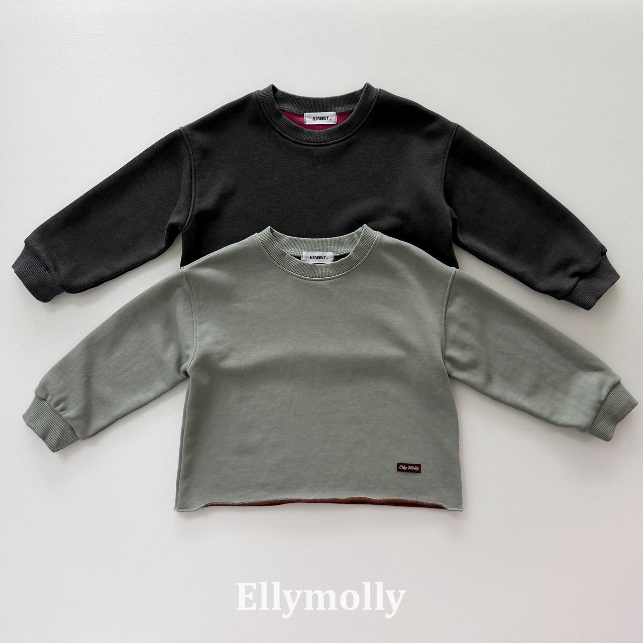 Elly Molly Rough Two Tone Dyeing Sweatshirt