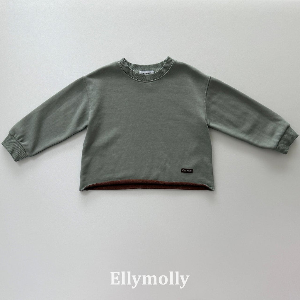 Elly Molly Rough Two Tone Dyeing Sweatshirt