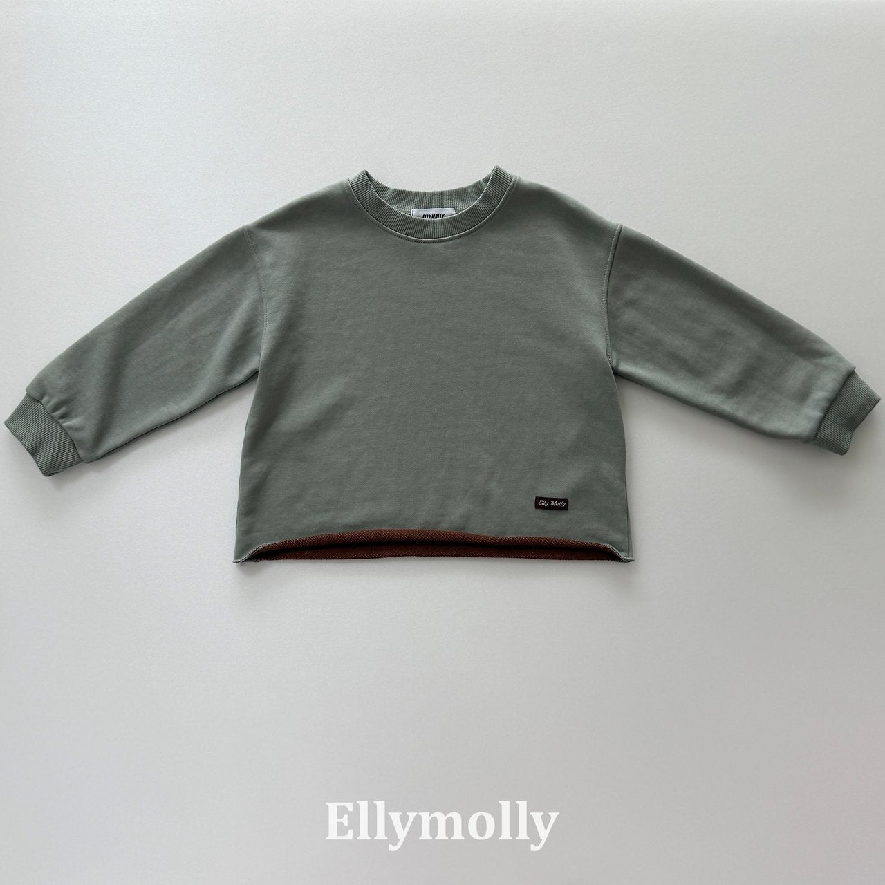 Elly Molly Rough Two Tone Dyeing Sweatshirt