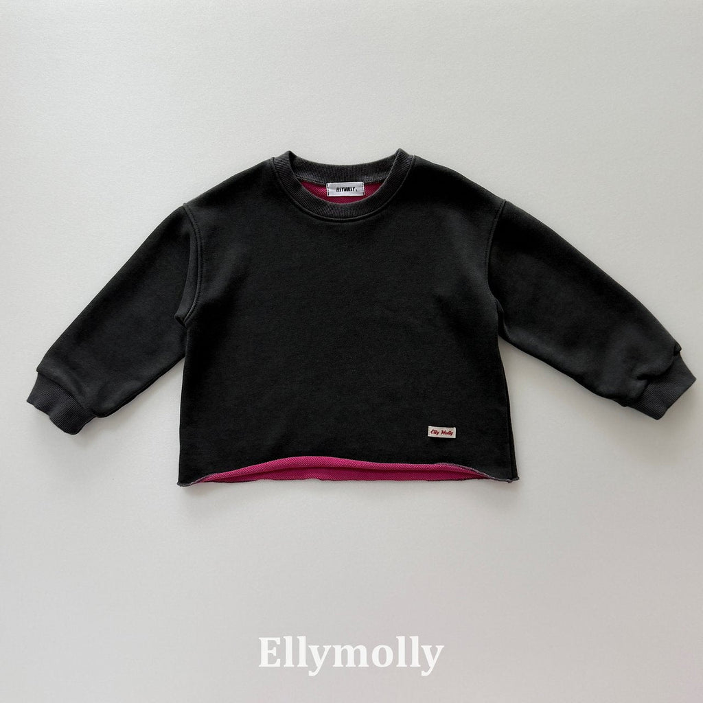 Elly Molly Rough Two Tone Dyeing Sweatshirt