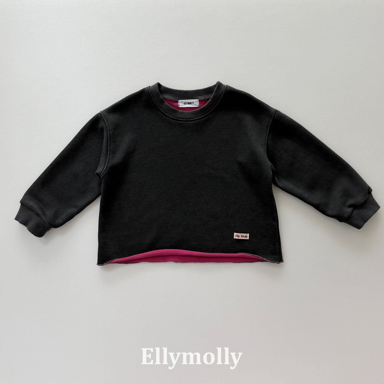 Elly Molly Rough Two Tone Dyeing Sweatshirt