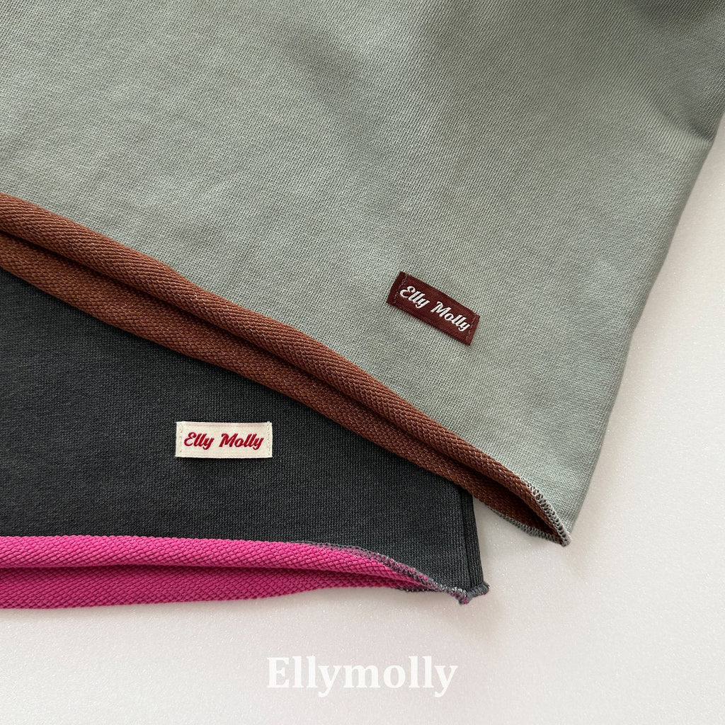Elly Molly Rough Two Tone Dyeing Sweatshirt