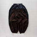 Elly Molly Autumn Grid Balloon Pants