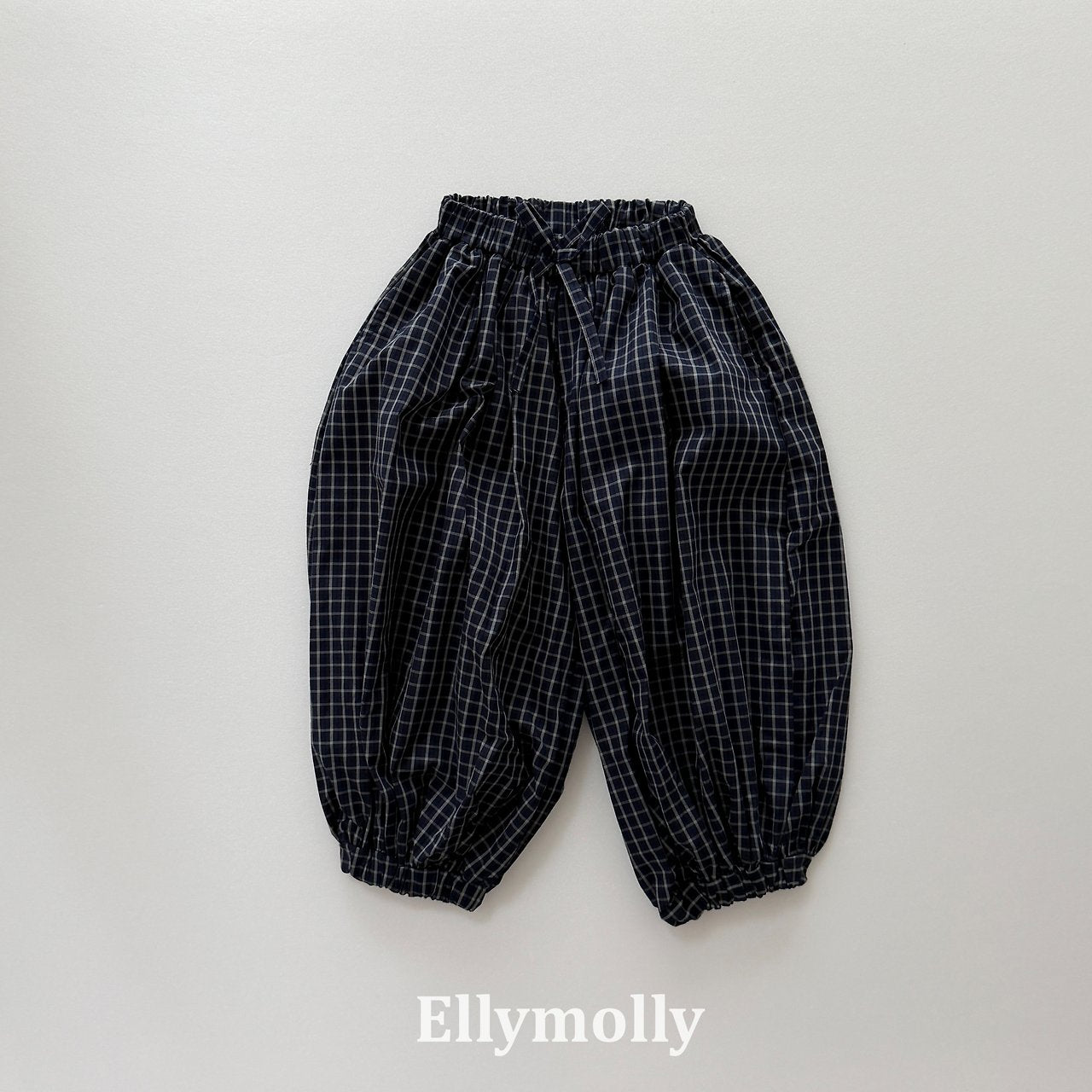 Elly Molly Autumn Grid Balloon Pants