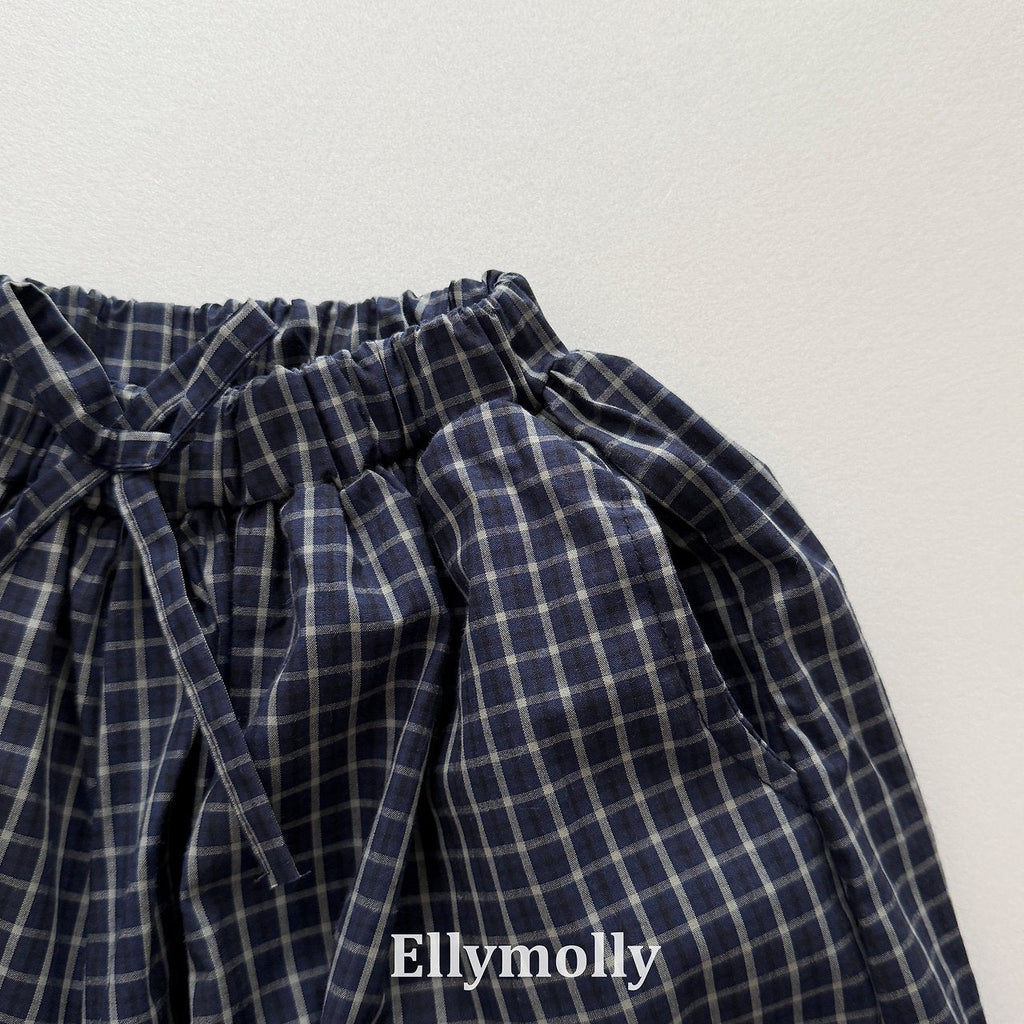 Elly Molly Autumn Grid Balloon Pants