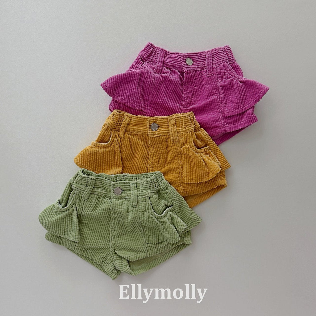 Elly Molly Bibi Frill Corduroy Pants