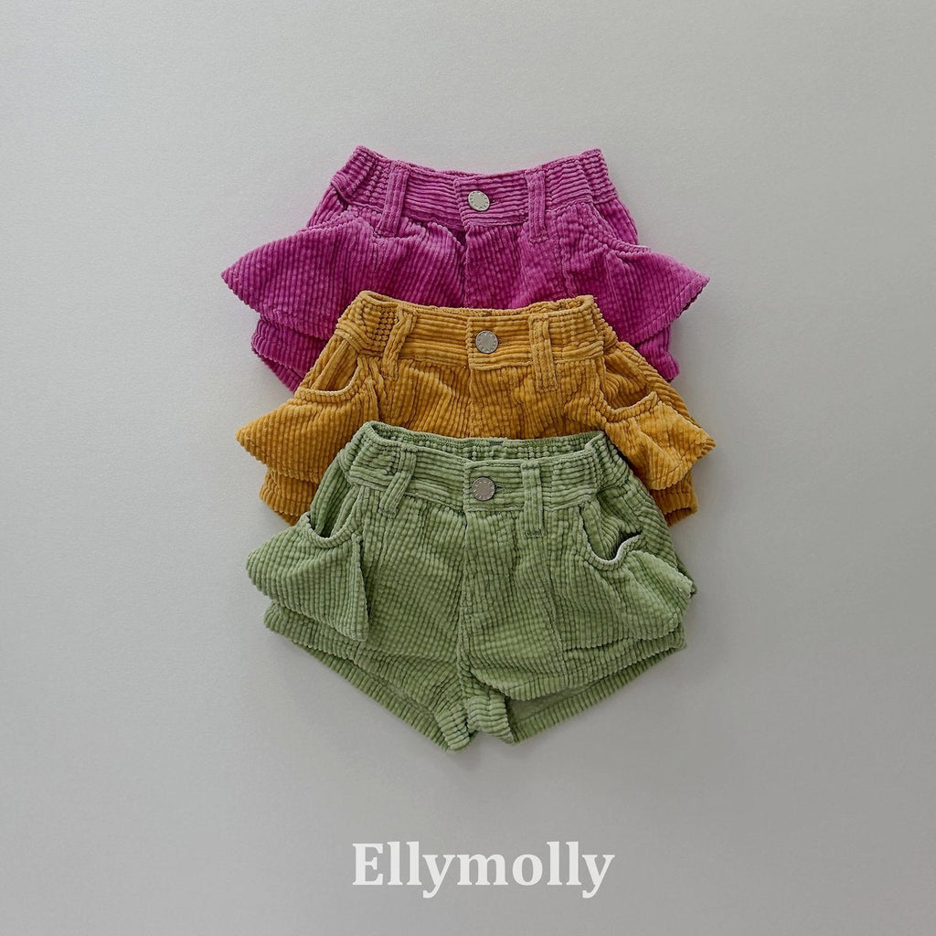 Elly Molly Bibi Frill Corduroy Pants