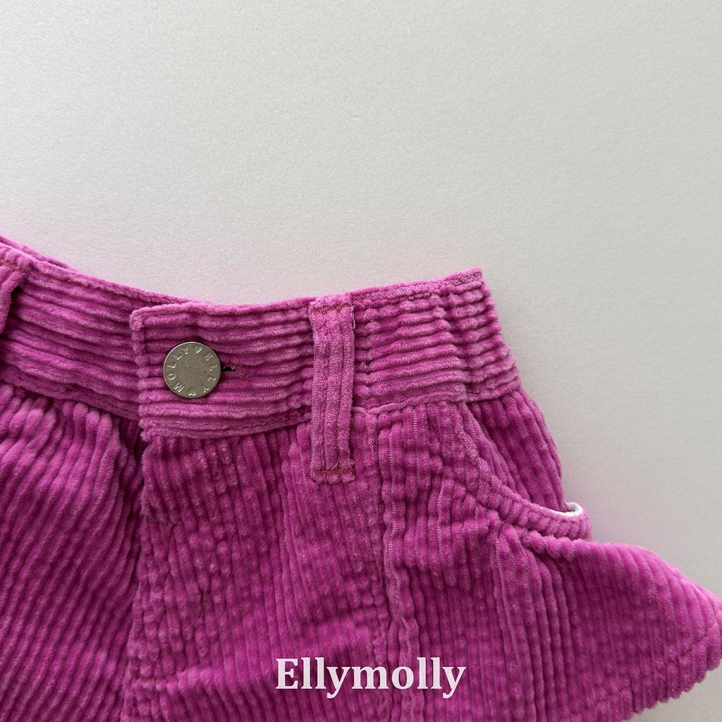 Elly Molly Bibi Frill Corduroy Pants