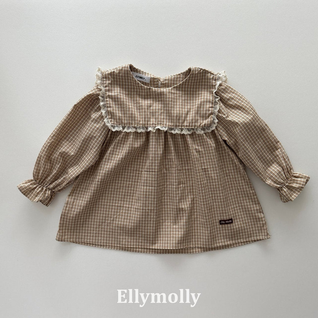 Elly Molly Musk Check Blouse