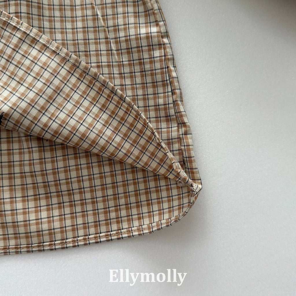 Elly Molly Musk Check Blouse