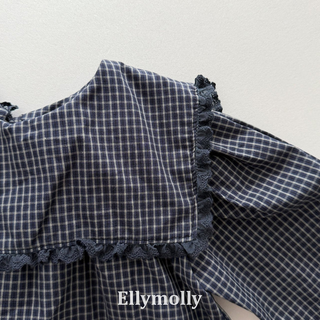 Elly Molly Musk Check Blouse