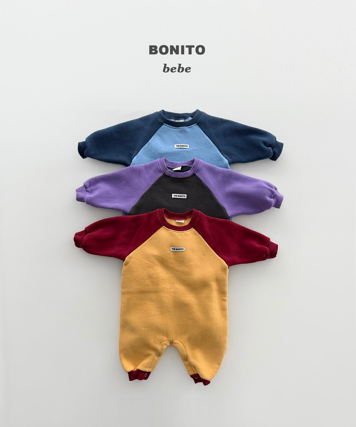 bonito 配色ラグラン スーツ
