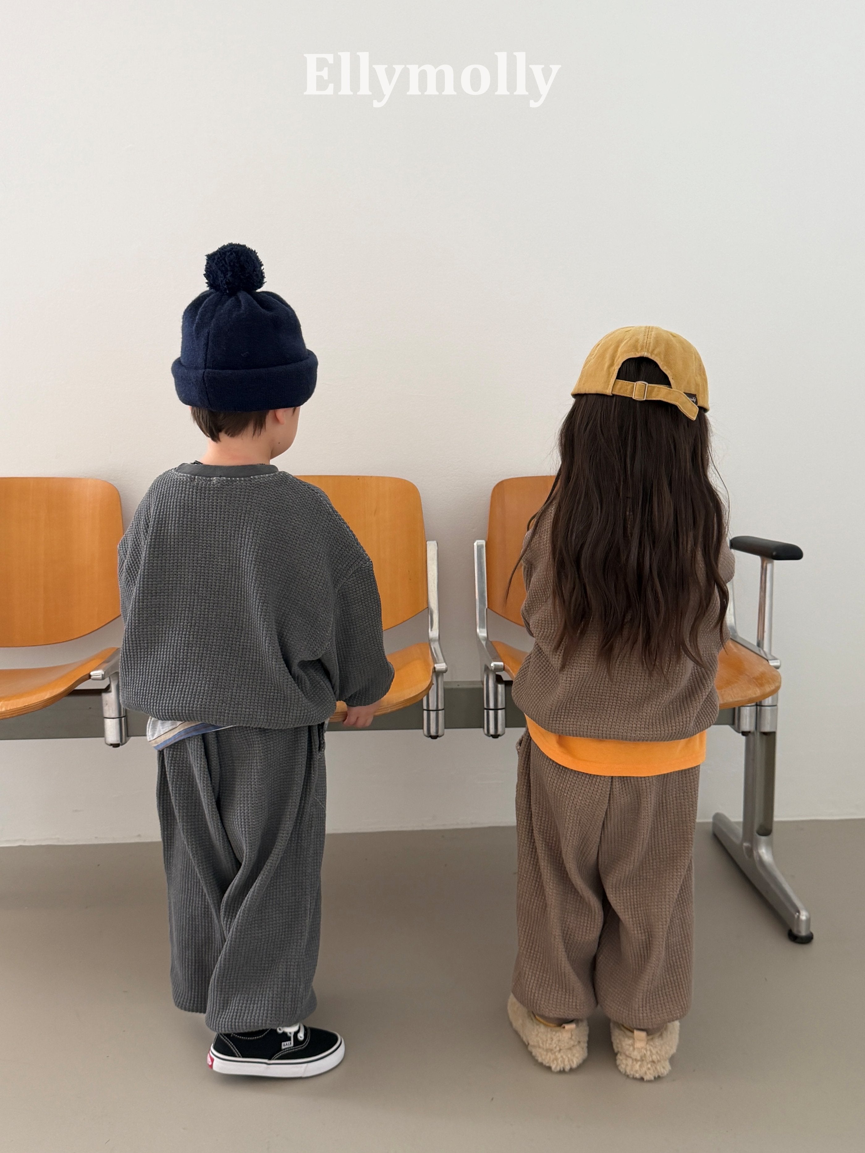 Elly Molly King Waffle Jogger Pants