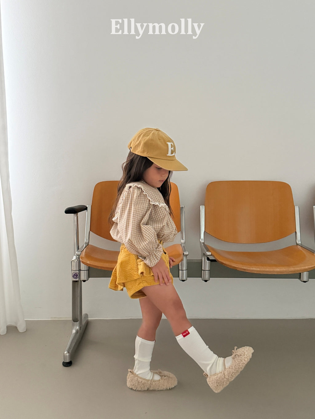 Elly Molly Musk Check Blouse