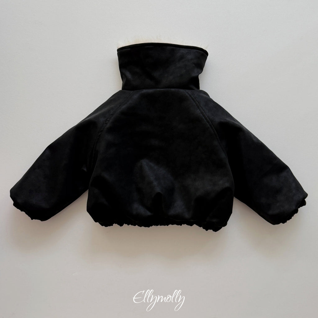 Elly Molly Big Collar Shearling Jumper