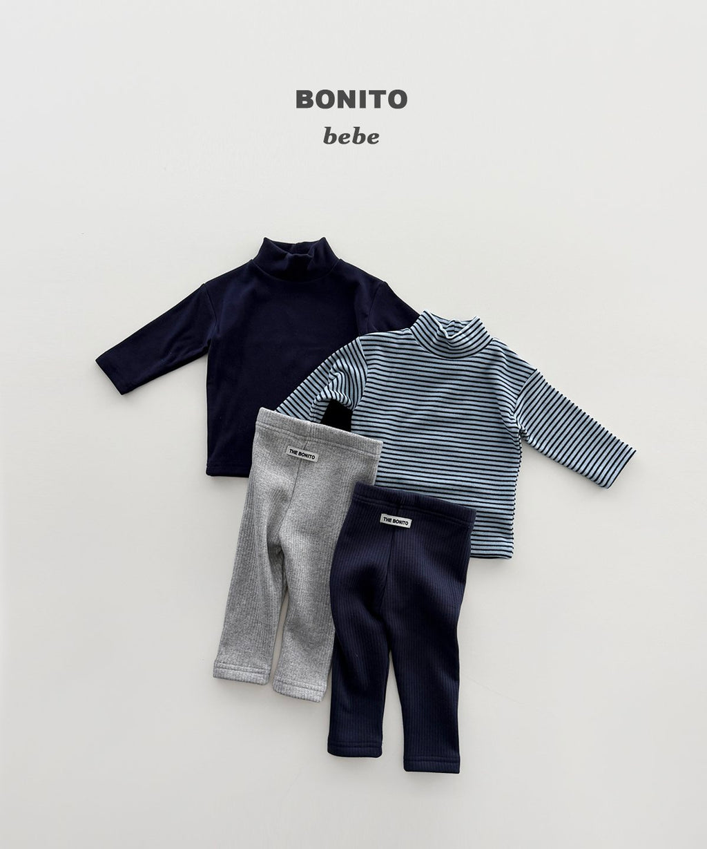 bonito リブ起毛レギンス 2枚組