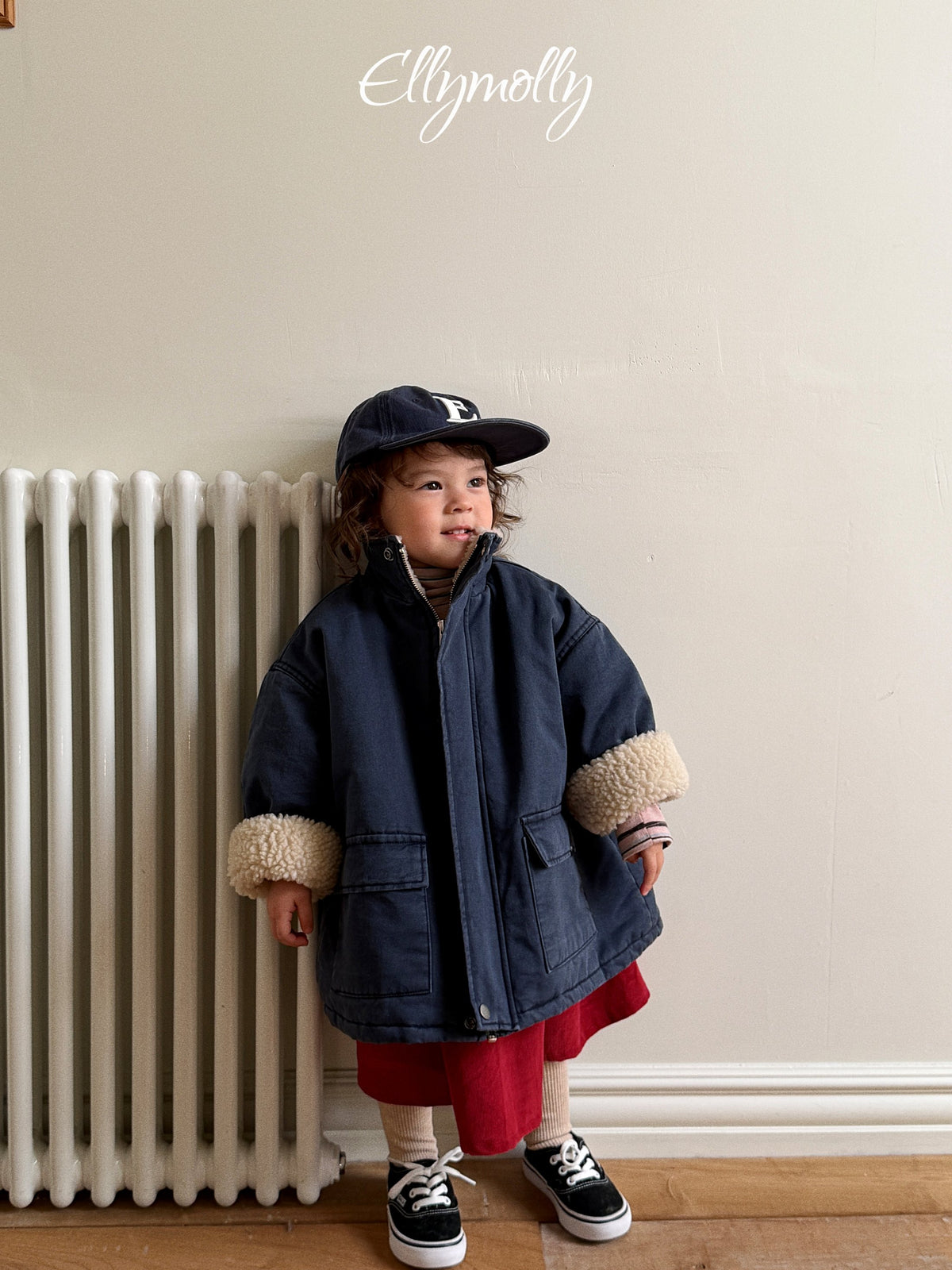 Elly Molly Pompom Corduroy Skirt