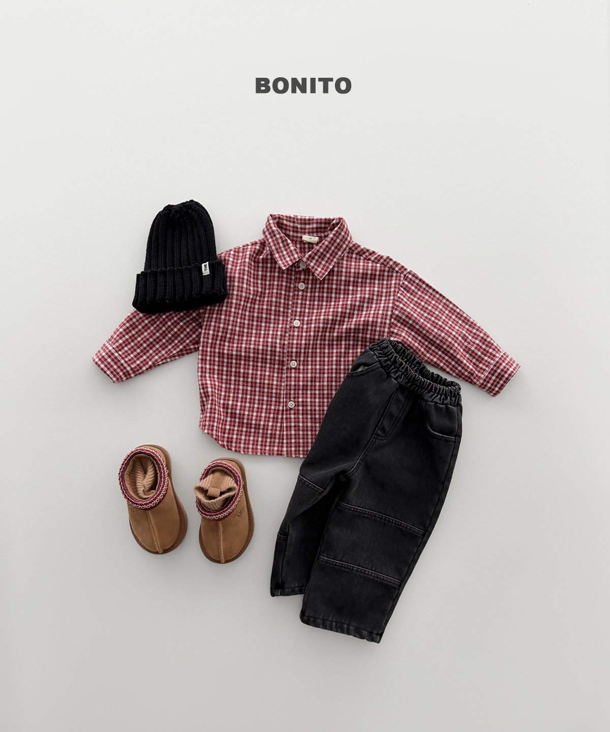 bonito 起毛 チェックシャツ