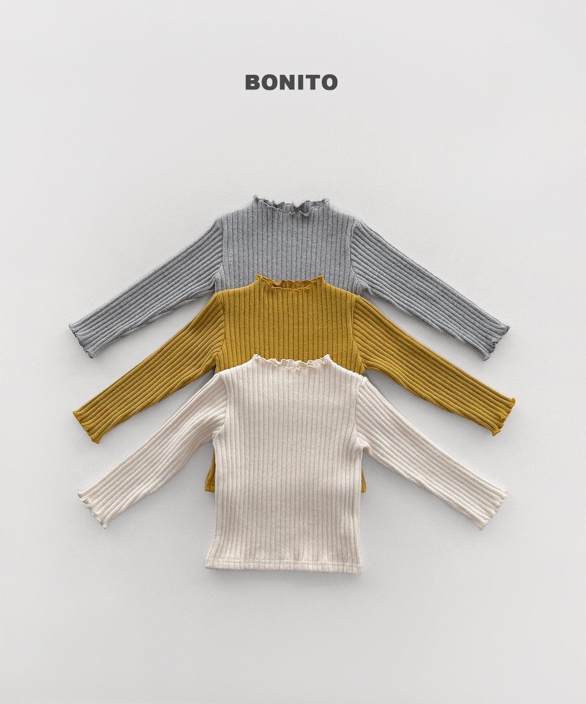 bonito 太リブ タートルネック