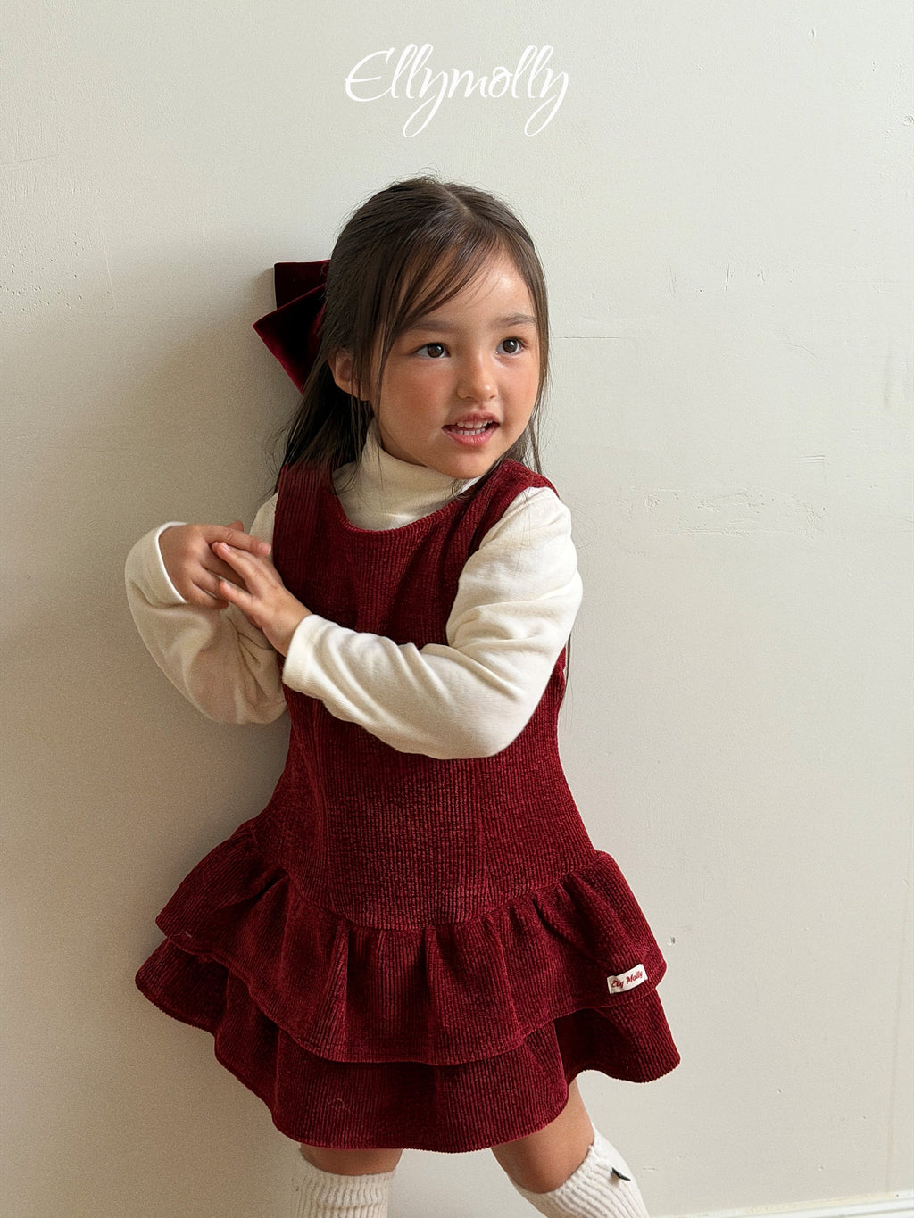 Elly Molly Snow Frill One-piece
