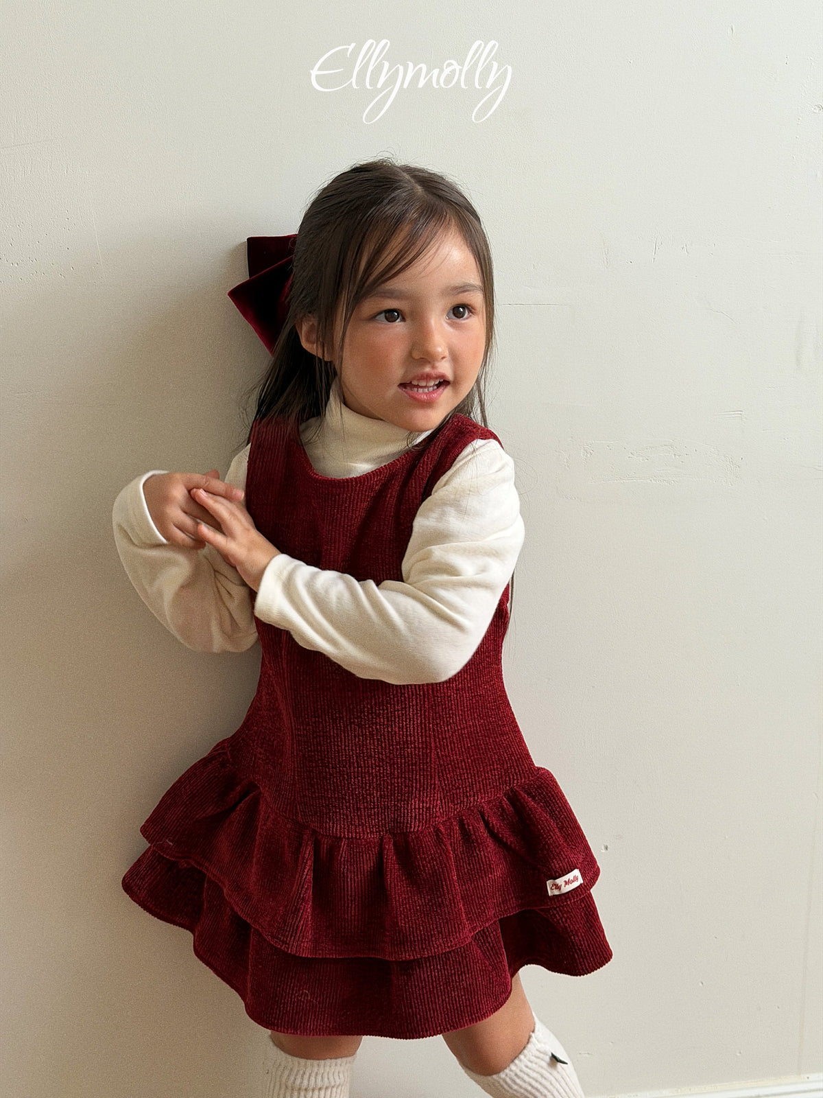 Elly Molly Snow Frill One-piece
