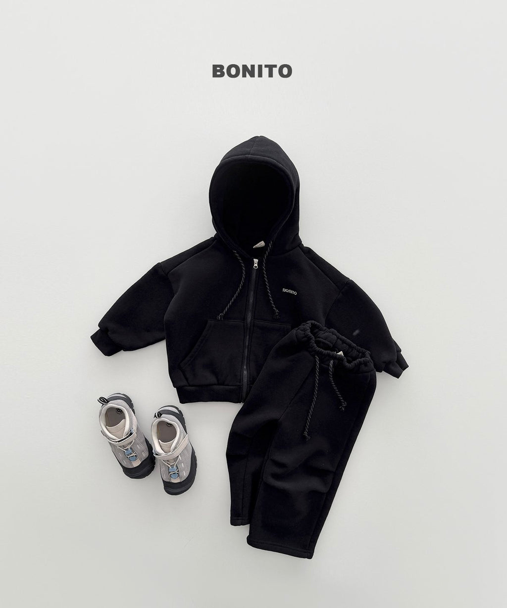bonito 起毛 フードジップ