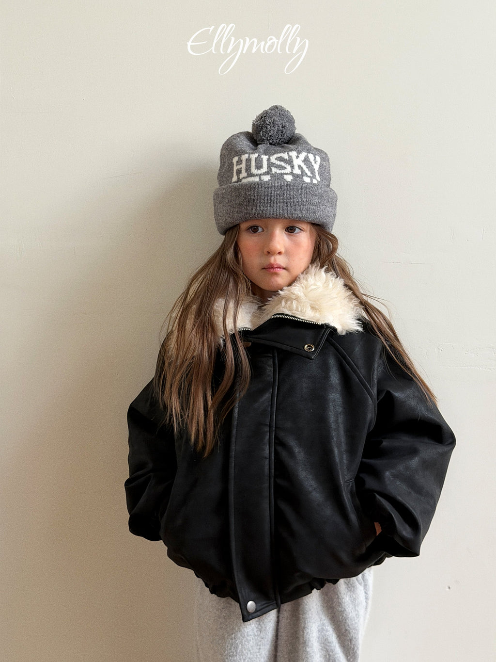 Elly Molly Husky Pompom Beanie