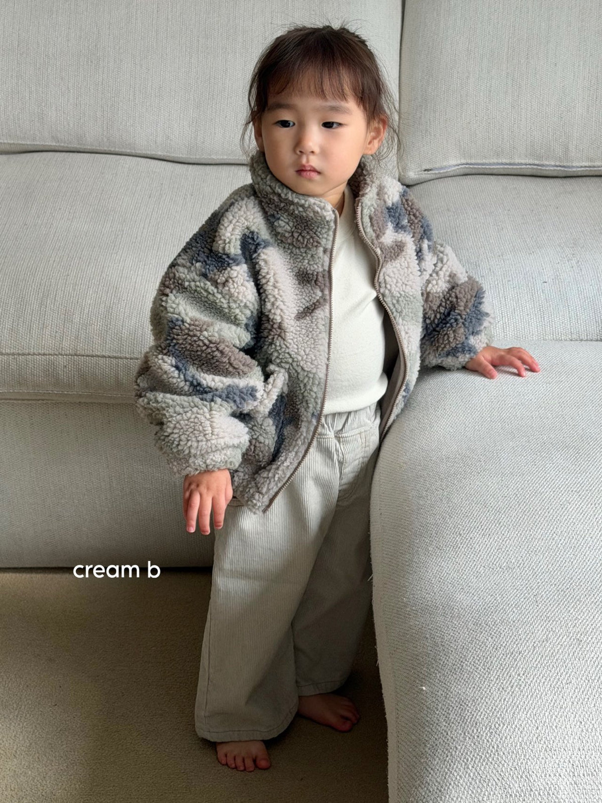 Creambbang Fleece Camo Jumper