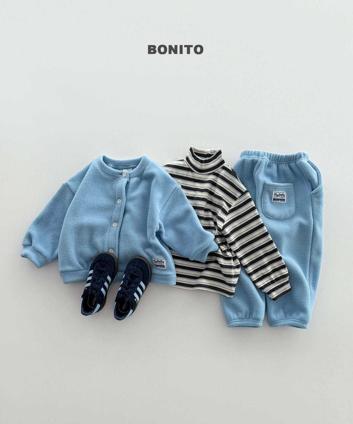 bonito レトロボーダー タートルネック