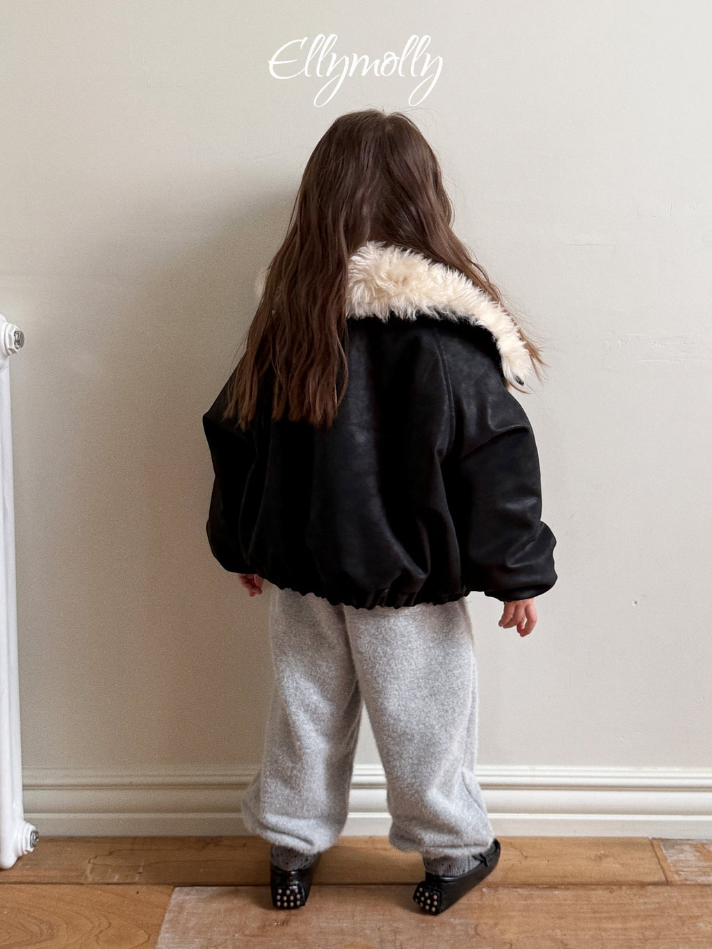 Elly Molly Big Collar Shearling Jumper