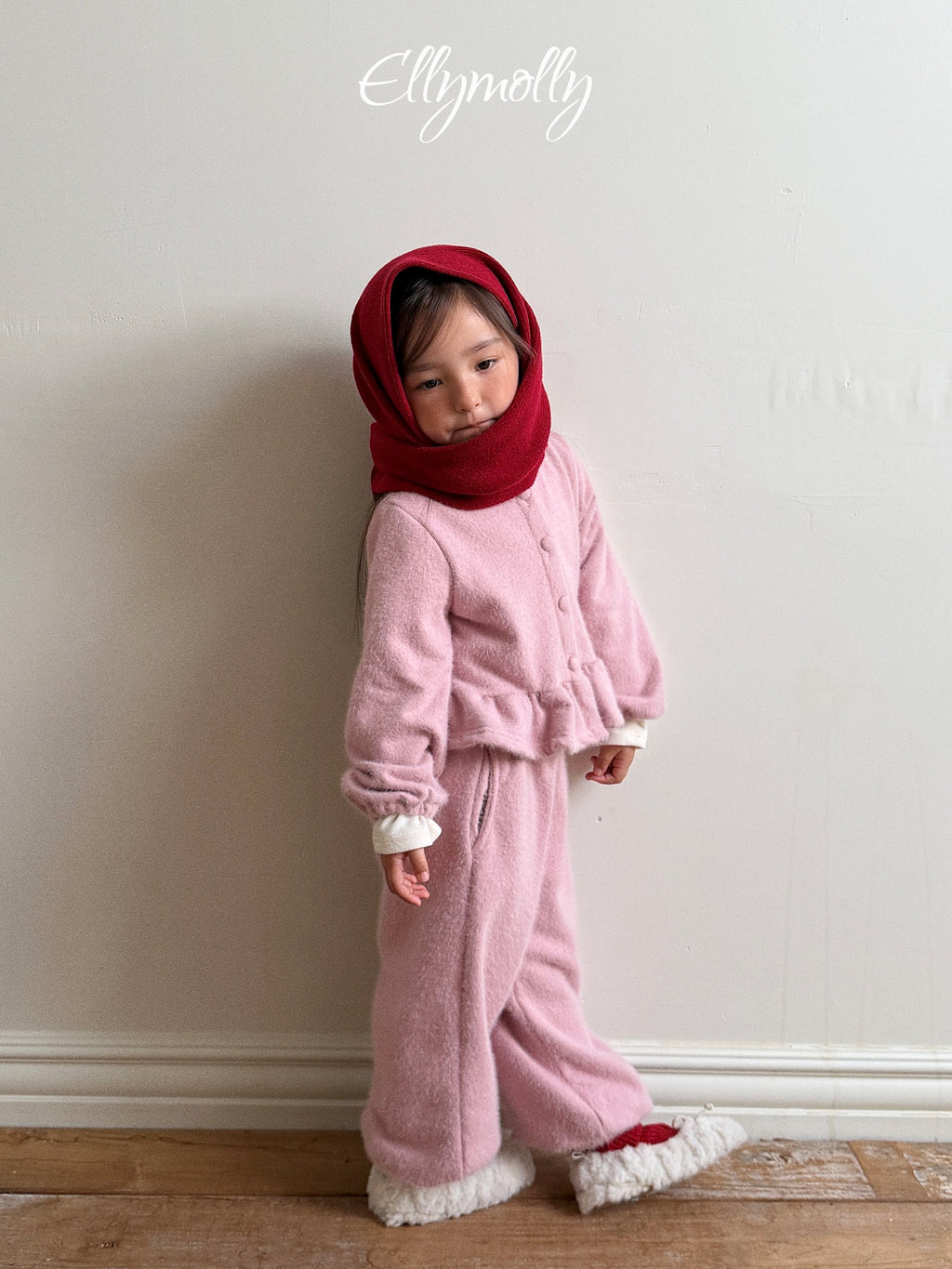 Elly Molly Snowflake Angora Frill Cardigan