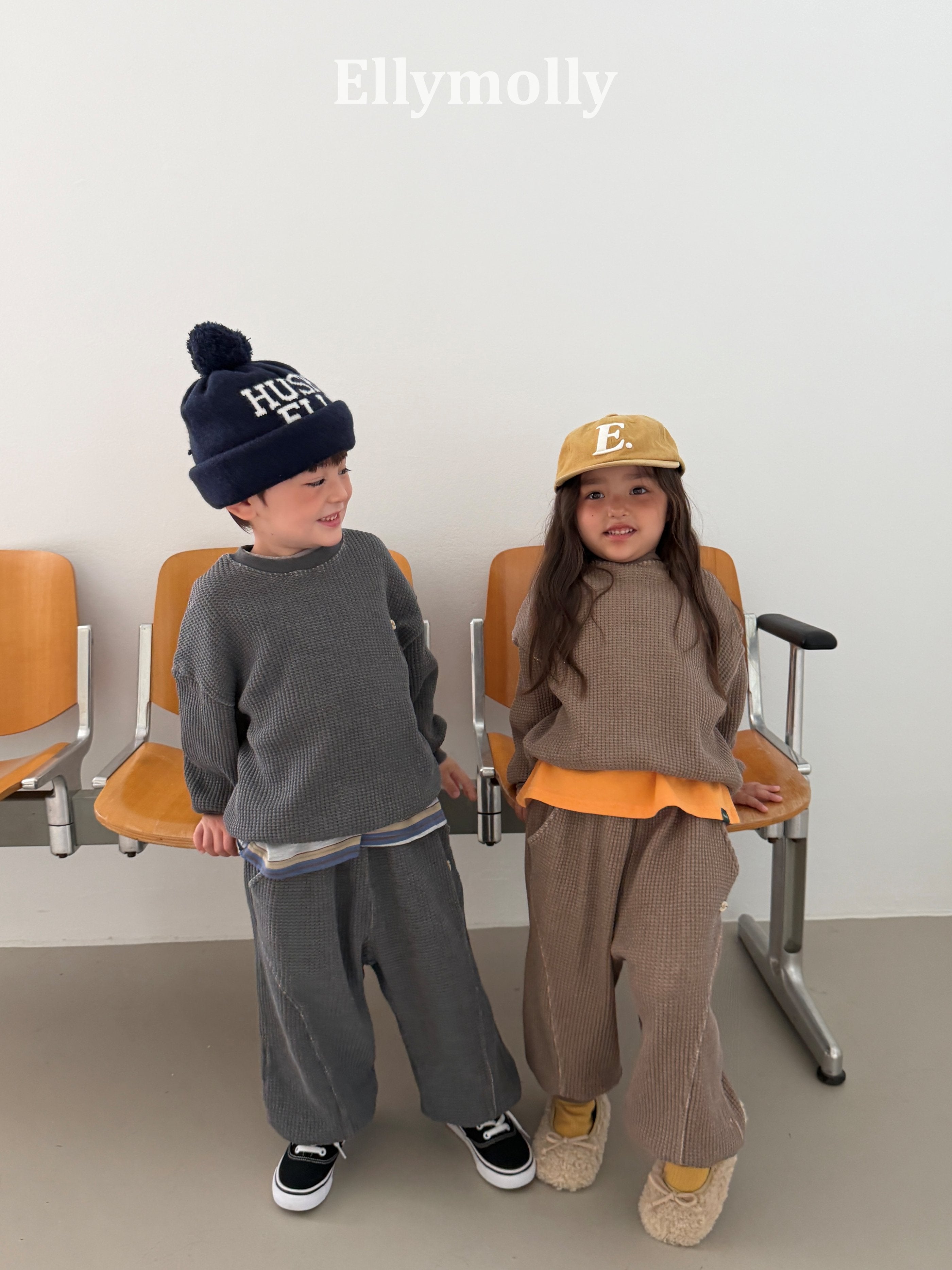 Elly Molly King Waffle Jogger Pants
