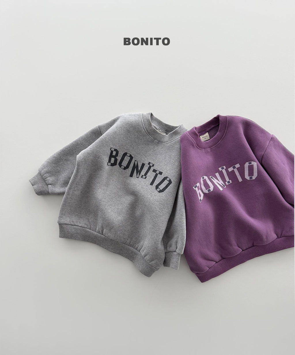 bonito ラフ ロゴスウェット