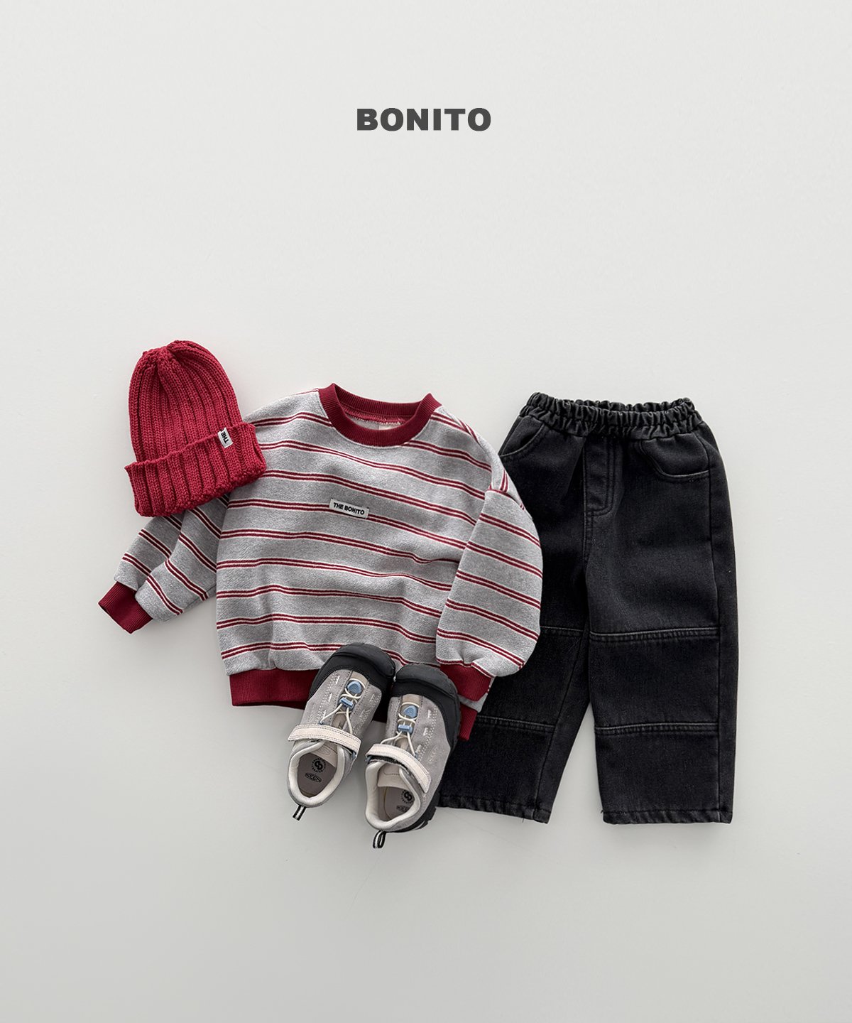 bonito モニカ ボーダースウェット