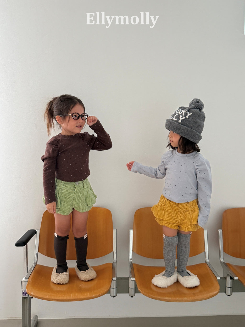 Elly Molly Giselle Dot Shirring Tee