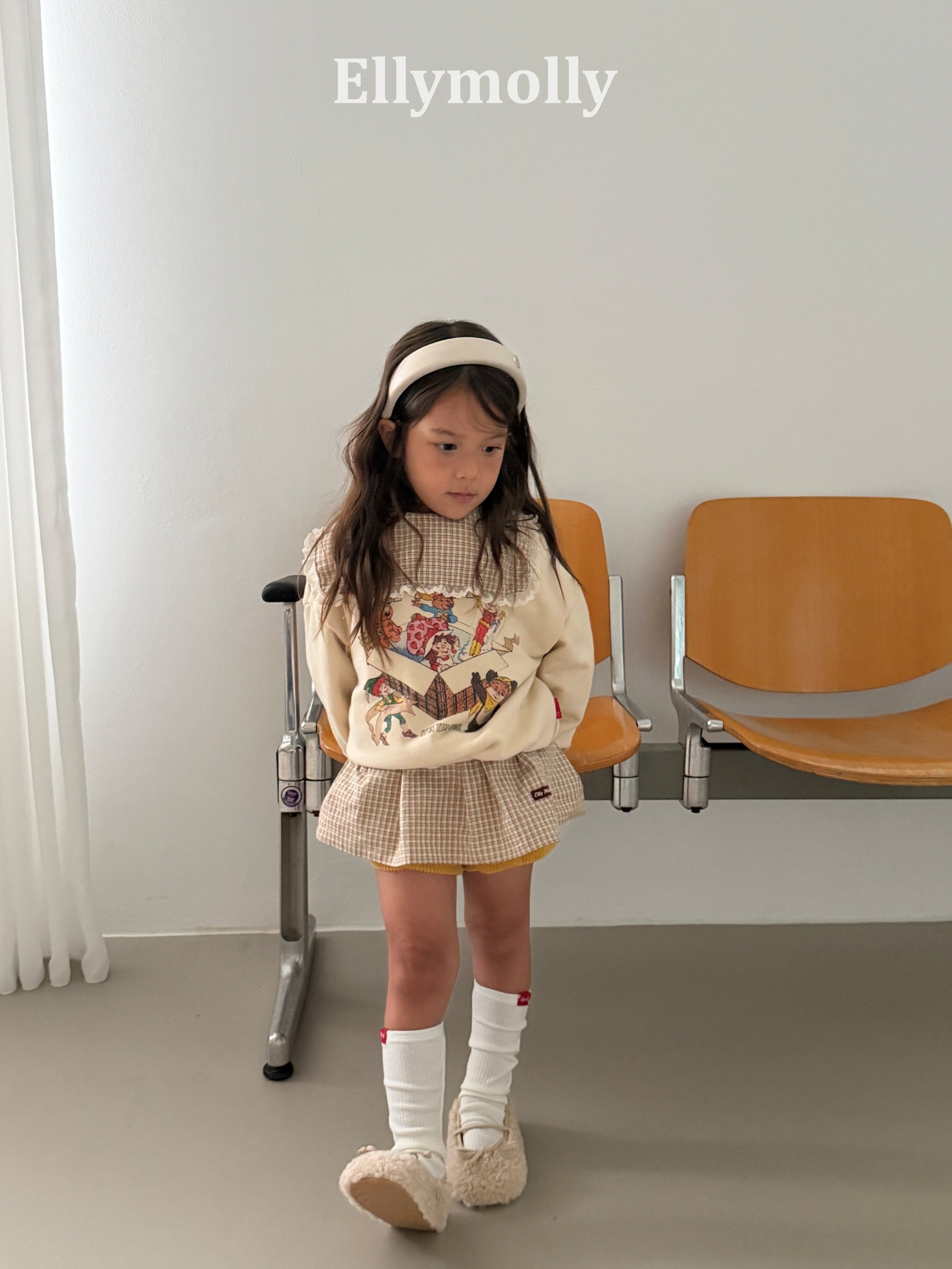 Elly Molly Musk Check Blouse