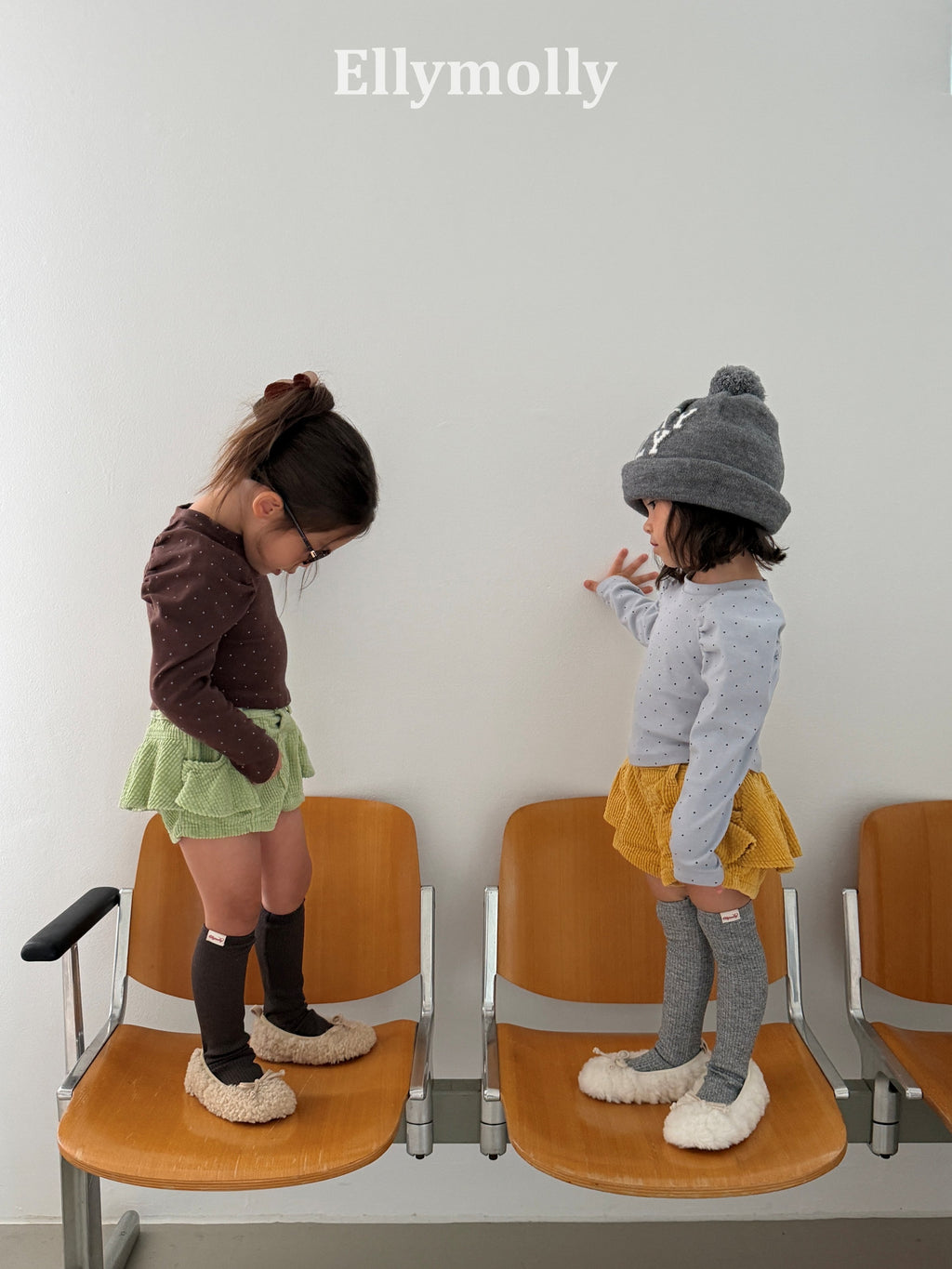 Elly Molly Giselle Dot Shirring Tee