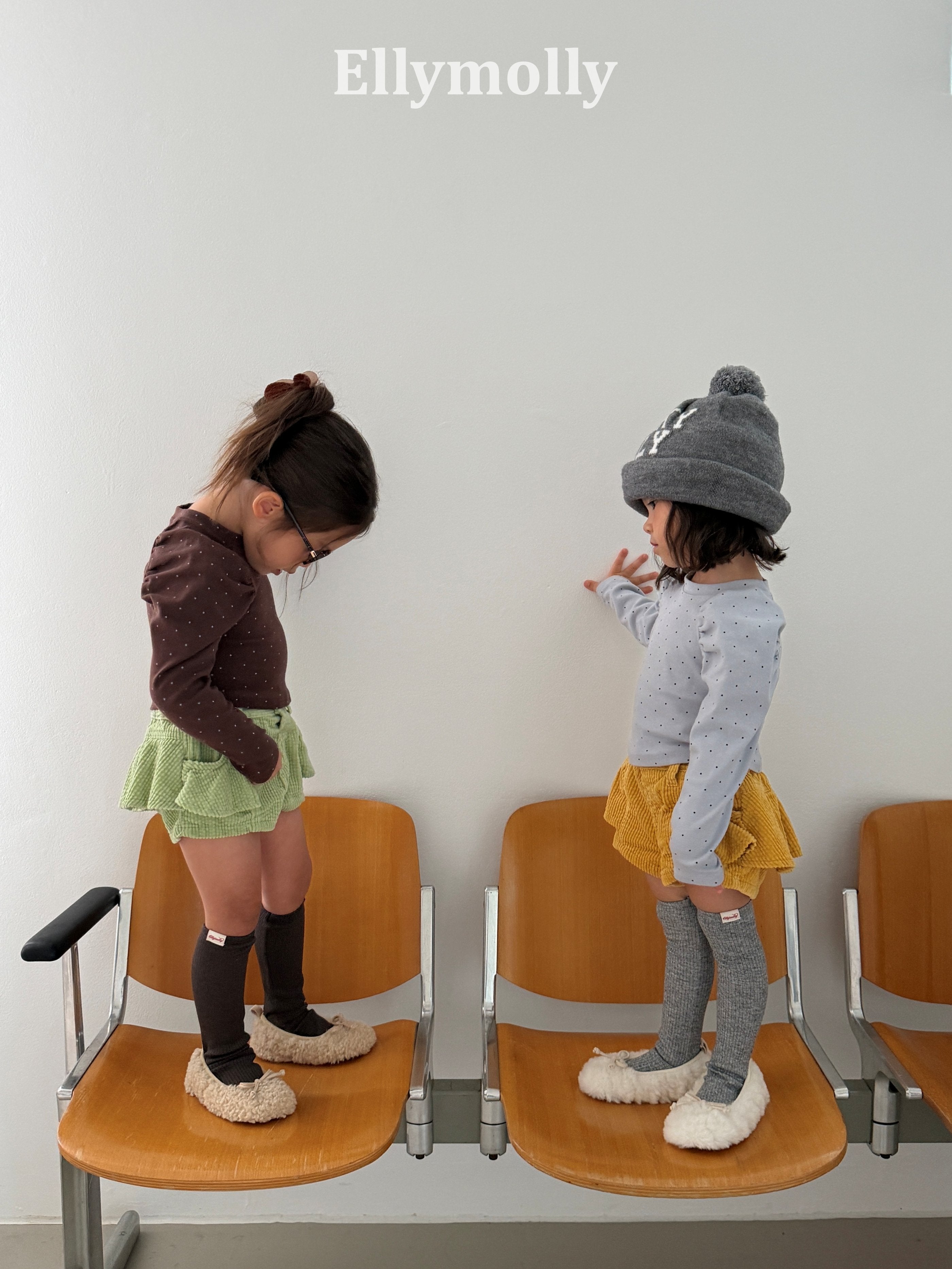 Elly Molly Giselle Dot Shirring Tee