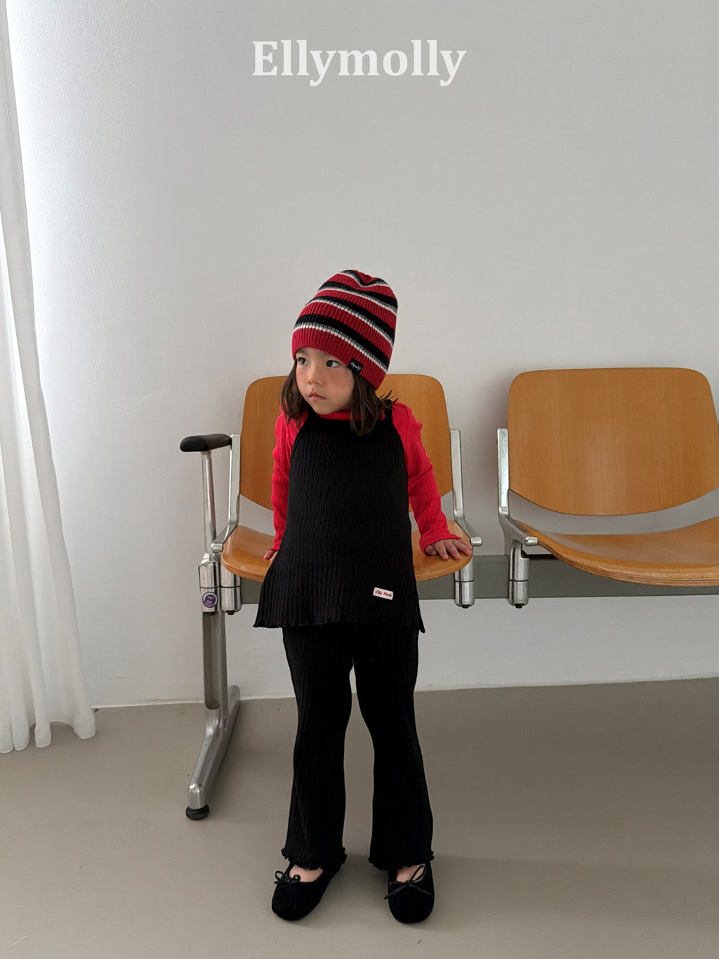Elly Molly King Ribbed Boot Cut Pants